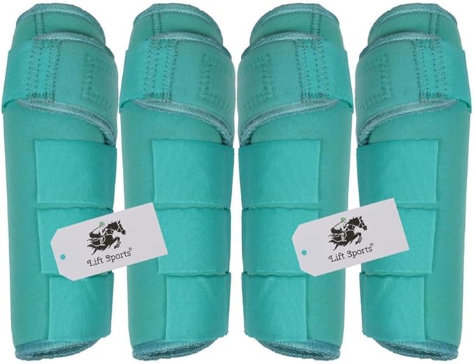 Full Cob Pony Horse Medicine Boots Brushing Boots Leg Wraps Protection Set of 2 and 4 Sports