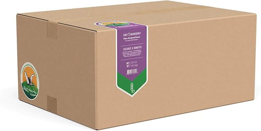 Rabbit Hole Hay - Ultra Premium Coarse Orchard Grass for Small Pets - 20 lb Box - Ideal for Small Pets