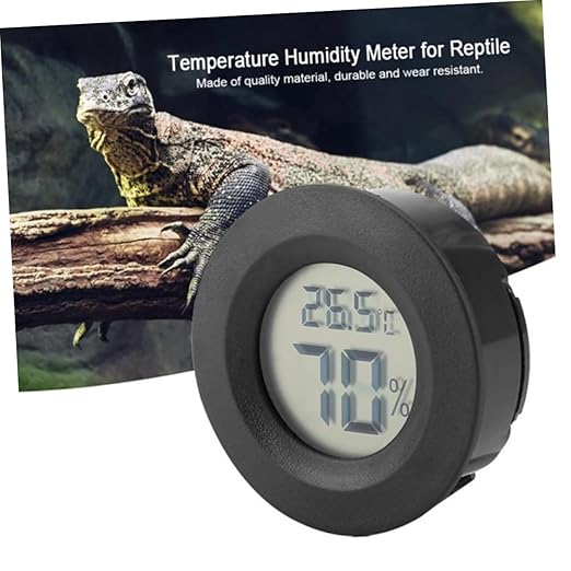 Milisten 12pcs Reptile Pet Box Temperature Humidity Compact Digital Thermometer for Snake Turtle Home Use Celsius