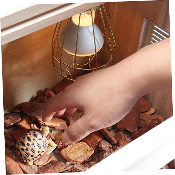 FOMIYES 3pcs Vintage Iron Reptile Pet Heat Lamp Cover Turtle Lampshade Aquarium Decor