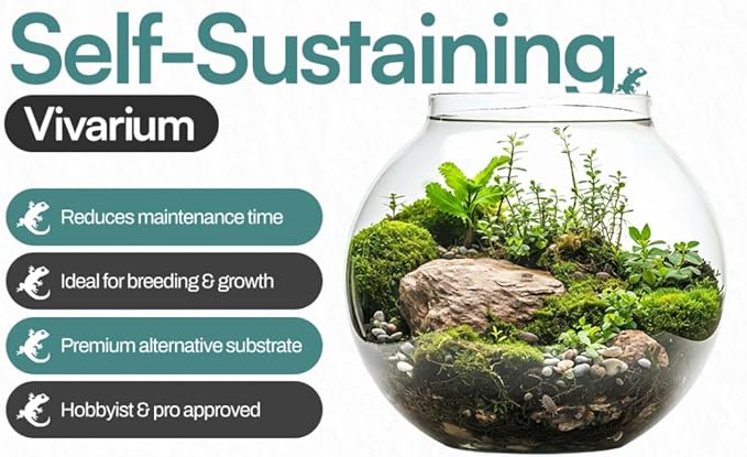 BugzyBug’s Isopod Bioactive Substrate Mix Nutrient-Rich Vivariums and Terrarium Substrate Mix (4 Quart)