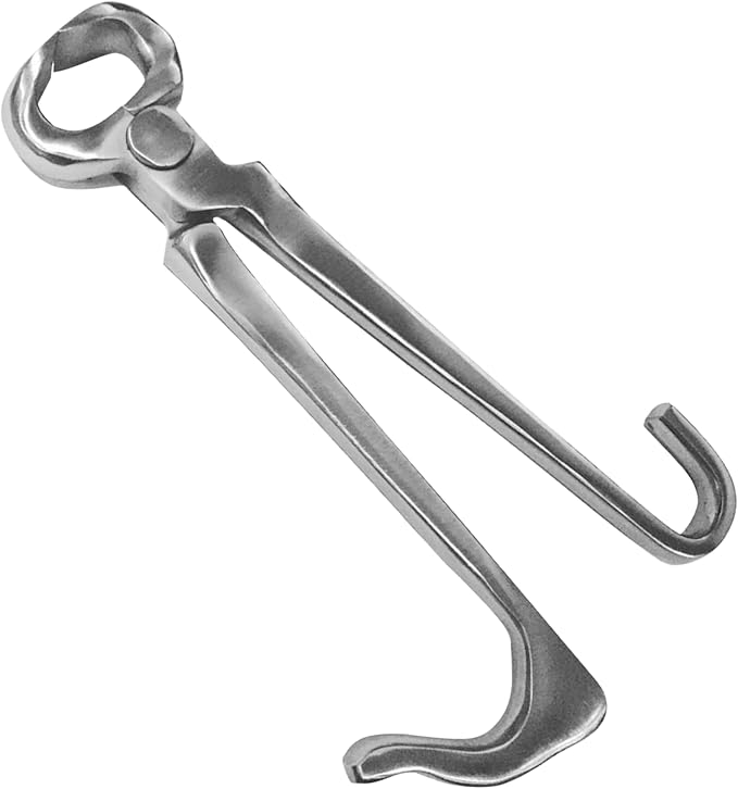 9" Foal Hoof Nippers, Stainless Steel Farrier Tool for Horses & Livestock, One-Handed Hoof Trimming Nipper – Sharp, Durable & Rust-Resistant