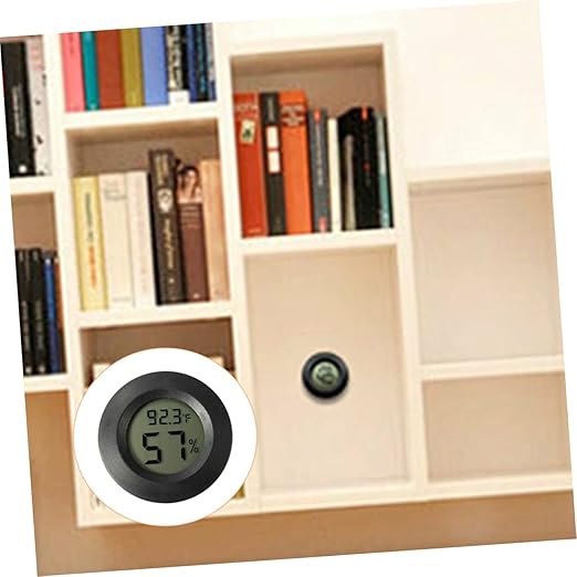 Happyyami 21pcs Mini Digital Hygrometer for Terrarium Compact Humidity Temperature for Reptiles Use Accurate Humidity Sensor