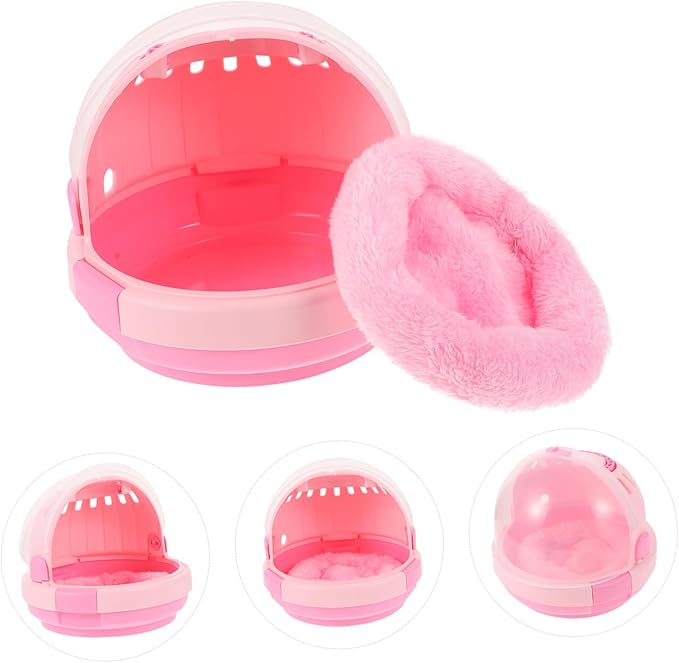 Bird Cage Accessories Pink Portable Cage for Small Birds Nest Warmer Baby Pet Carrier