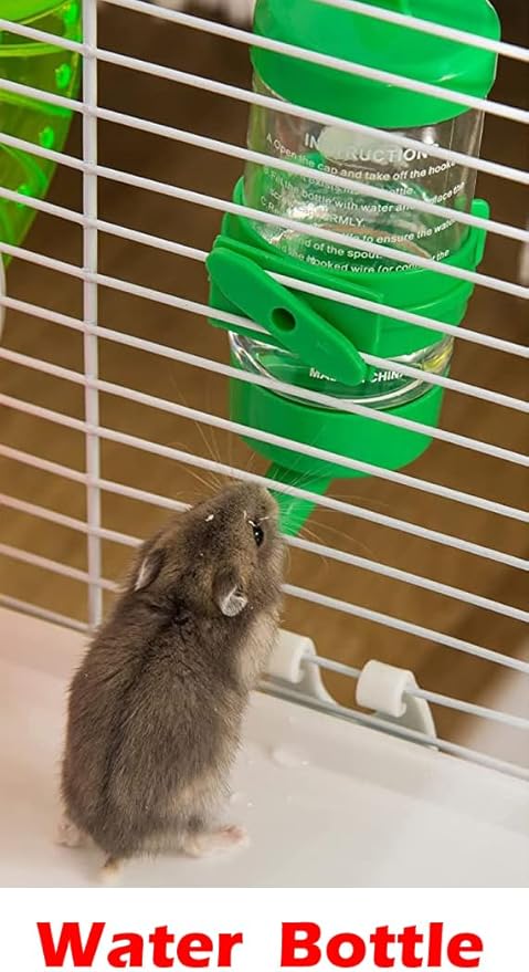 Extra Large High Tower Multi-Tiers Easy Setup Hamster Palace Gerbil Habitat Mouse House Mice Critters Home Cage with Complete Set of Accessories Expandable and Customizable Deep Tubby Base