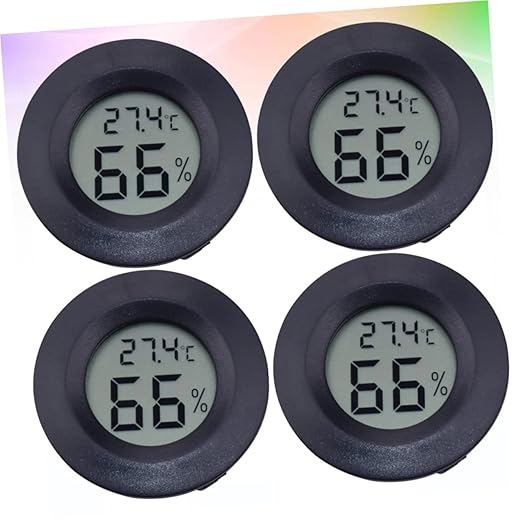 UKCOCO 12pcs Reptile Thermometer Digital Hygrometer Aquarium Thermometer for Pet Store Home Use Temperature Sensor