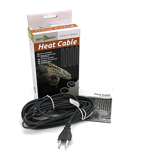 Silicone Heating Cable for Pets, 1.7m Power Cord Reptile Vivarium Propagator Warm Wires 15W 50W 25W 80W 4m-15W