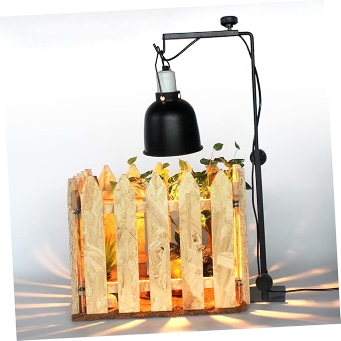 Adjustable Metal Lamp Stand for Reptiles Durable and Odor Lightweight Design with Efficient Heat Dissipation for Basking Light Setup