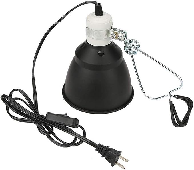 Metal Reptile Lamp Clamp Fixture Heating for