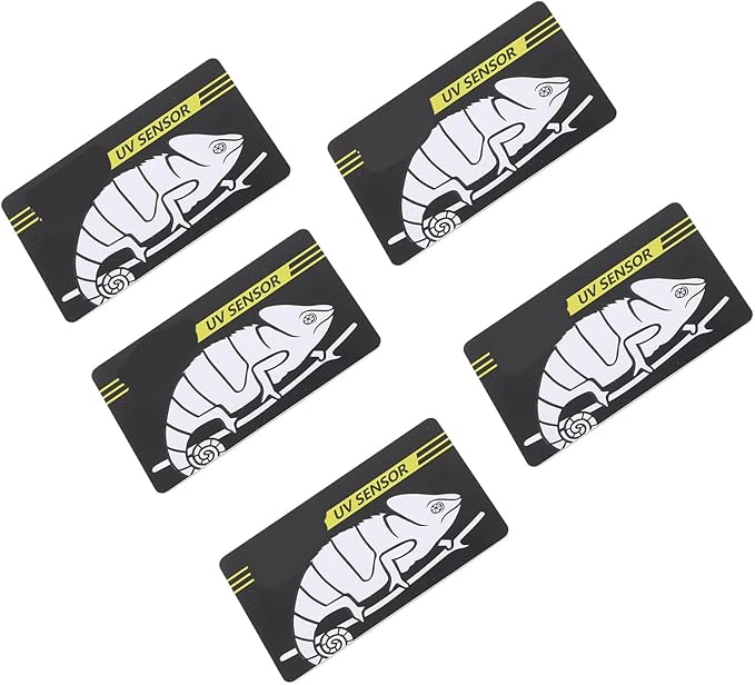 Crawl Pet Test Card Quick Test B Sensor Reusable B Card Indicator for Reptile Testing Made of Premium Plastic Material 5 Pack
