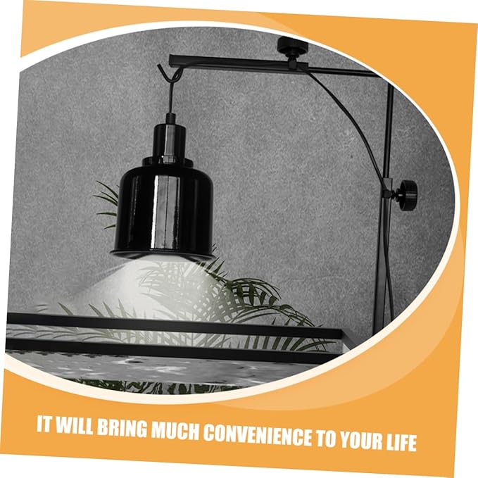 TOYANDONA Sturdy Bracket for Reptile Lamps Versatile Clamp Stand for Turtle Basking and Fish Tank Lighting Fade- Design for Use