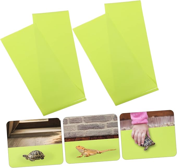 Toyvian 2pcs Reusable Reptile Carpet for Bearded and Animal Habitat Liner Terrarium Flooring