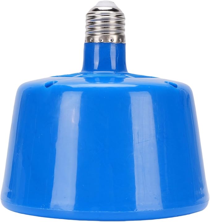 Cuifati Reptile Heating Lamp, Chicken Heating Lamp Easy to Install Energy Saving Versatile Safe for Turtles for Lizards (Blue)