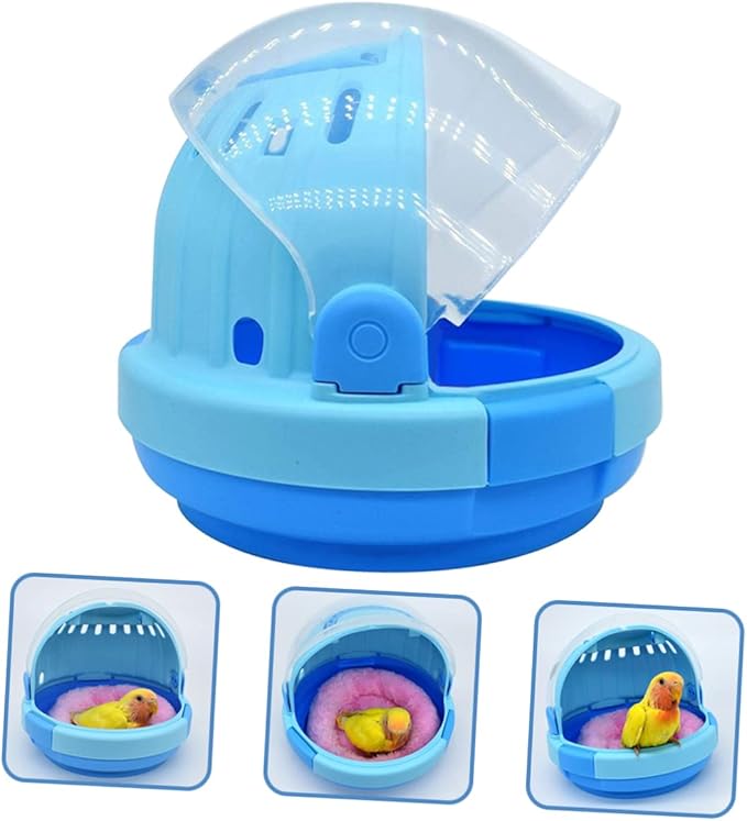 YARNOW Compact Travel Parrot Cage Handheld Bird Carrier Pet Birds Carrier Breathable Mesh