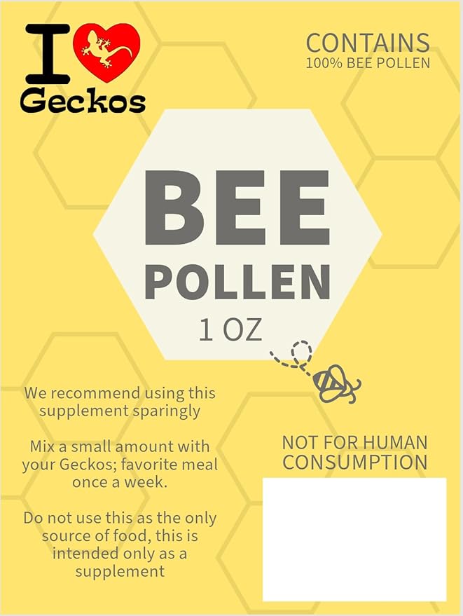 I Heart Geckos Bee Pollen Reptile Supplement - Powder (1oz)