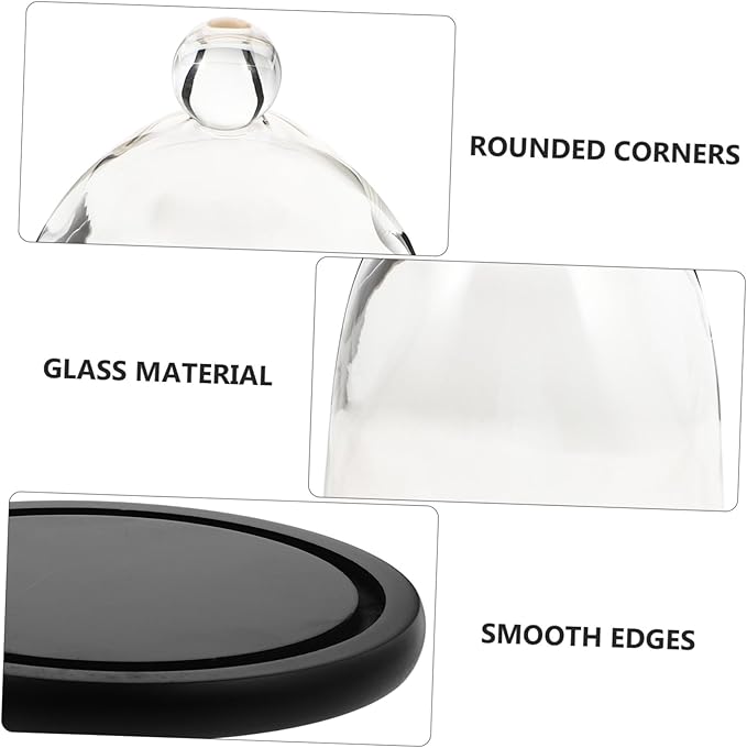 Garneck Realistic Plant Cover Glass Cover Plant Terrarium Jar Add Freshness to Your Home Shop