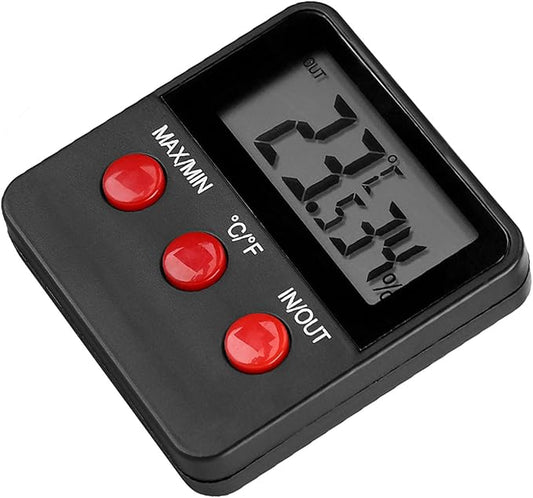Digital LCD Thermometer Hygrometer Temp Humidity Monitor Meter for Egg Incubator Pet Keeping