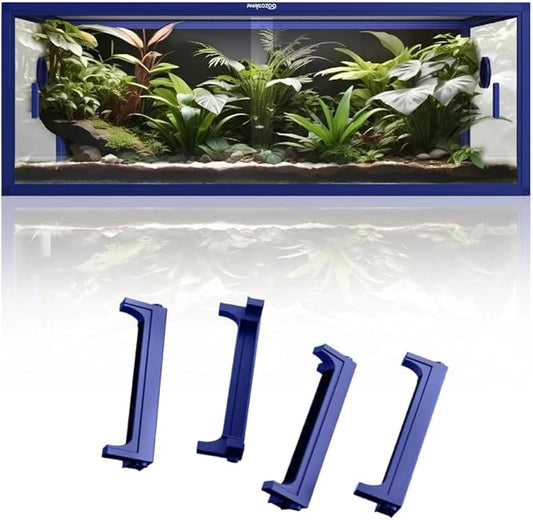 Phailozoo 85 Gallon Reptile Enclosure with 10" Snake Tank Stackers, Front Opening Snake Tank for Easy Feeding, Reptile Tank with Leakproof Bottom & Top Screen Ventilation 48''x24''x18''