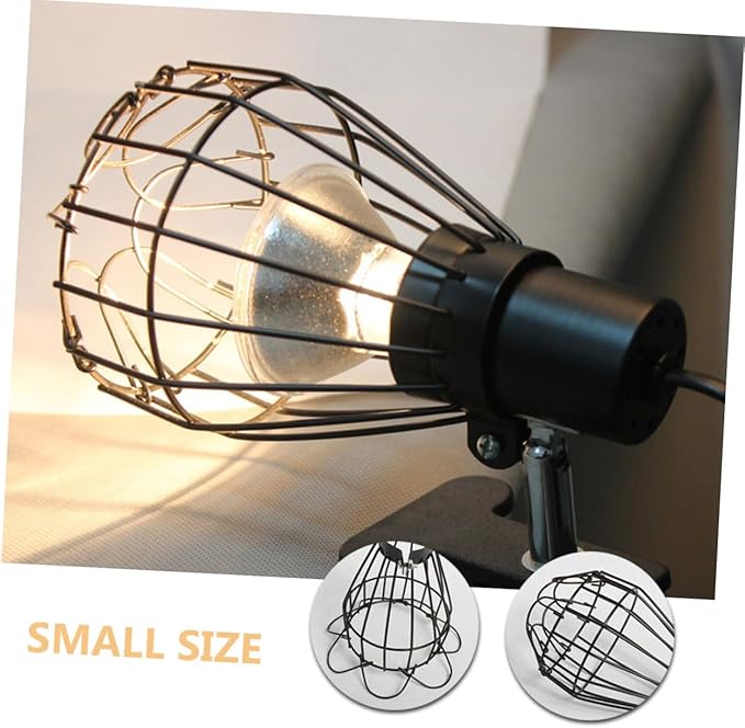 Happyyami 2pcs Reptile Lamp Covers - for Reptile Tanks Easy Installation -scalding for Bearded Dragons Lizards and More