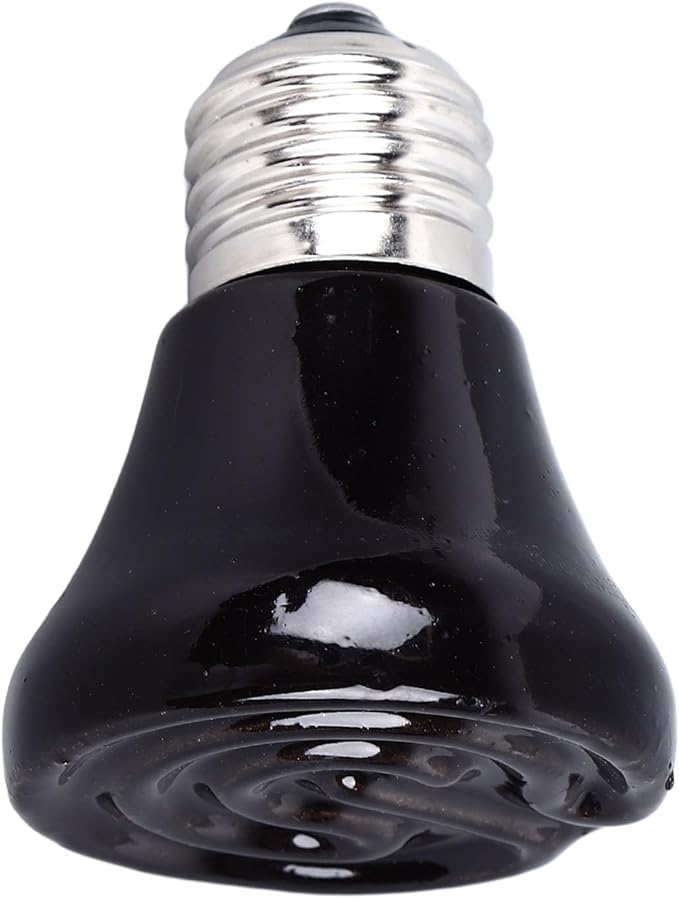 Ceramic Heat Emitter, Reptile Heat Bulbs, No Light Emitting Heat Bulbs, for Amphibian Terrarium, Bearded Dragon Lizard Snake Turtle, Brooder Coop Incubating Chicken (100w)