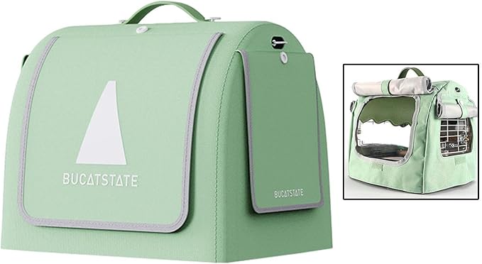 Portable Bird Transporter with Convenient Carrying Straps, Green