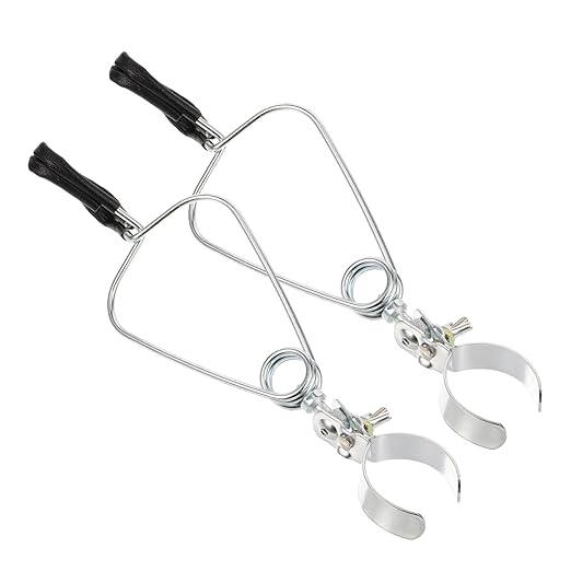 BESPORTBLE 4pcs Adjustable Reptile Light Clamp Fixture for Heat Lamp Support for Fish Tanks Aquariums Easy Install Lightweight Design for Reptile Plant Growth