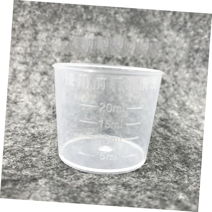 Abaodam Compact Reptile Feeder Cups 30 Piece Set 20ml Measuring Cups Durable Easy to Use for Daily Feeding