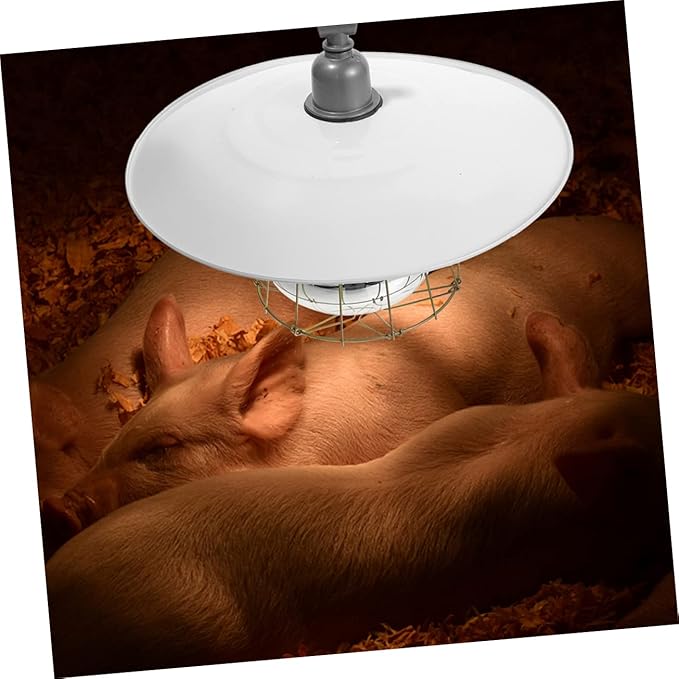 Abaodam Brooding Heat Preservation Lamp Pet Heating Lamp for Poultry Livestock Reptiles Easy to Install for Breeding Warmth