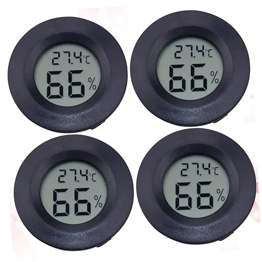 Milisten 8pcs Digital Hygrometer Thermometer Reptile Humidifier for Aquarium Pet Store Portable Temperature Humidity