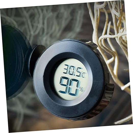 Toddmomy 1pc Digital Hygrometer Thermometer with LCD Display Accurate and Humidity Monitor for Reptile Tanks Vivariums and Brooders Sensors for Reliable Measurement