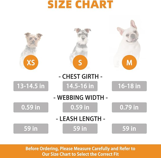 KOOLTAIL Small Dog Harness and Leash Set, Cute Puppy Harness, Step in No Pull Soft Mesh Pet Vest Harness Collar for Small Size Dogs Cats Boy Girl, Plaid Dog Halters for Outdoor Walking, Beige XS