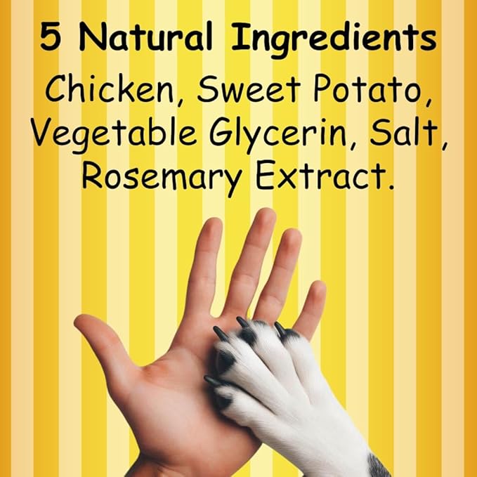 Chicken and Sweet Potato Dog Treats, Soft Chicken Jerky for Small and Large Breeds, Naturally Healthy, Made in The USA (32 oz)