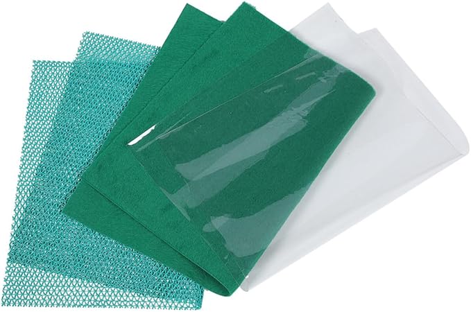 Reptile Terrarium Mat Liner Green Turtle Cage Carpet for Tortoise Bedding Reusable Non-Toxic Substrate Lizard Habitat Accessory for Cleaner Pet Enclosure