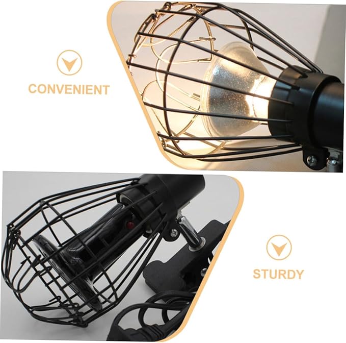 OUNONA 3sets 2pcs Box Reptile Lamp Guard Heat Lamp Protector Compact and Bulb Cover for Reptile Box Easy to Replace and Install 2pcs*3