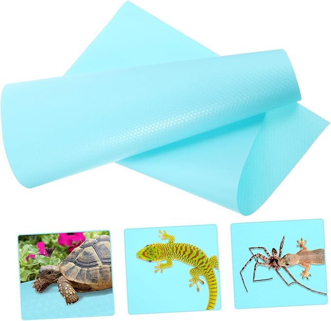 Kisangel Reptile Carpet Substrate for Leopard Gecko Bearded Dragon Tortoise and Snake Non-Slip Terrarium Liner Bedding Sturdy and Easy to Clean Reptile Mat