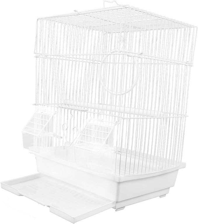 Totority Portable Metal Bird Carrier Cage for Pearl Jade Finch Painted Eyebrow Birds Spacious Secure Travel Cage with Airflow Iron and Construction