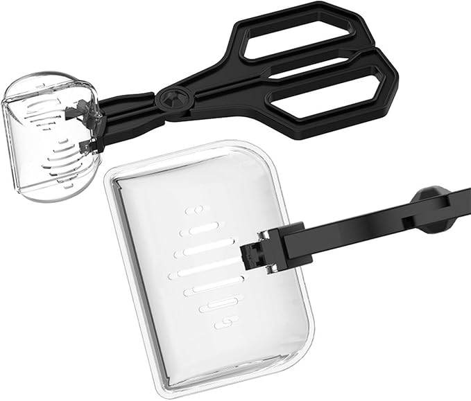 Creature Captures Tongs For Reptiles Care Feeder Pliers Clear Ergonomic Tool Gentle Feeding Easy Clear Tongs
