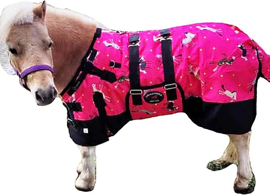 40" 1200D Miniature Weanling Pony Foal Horse Winter Blanket Bellyband Pink 51955B