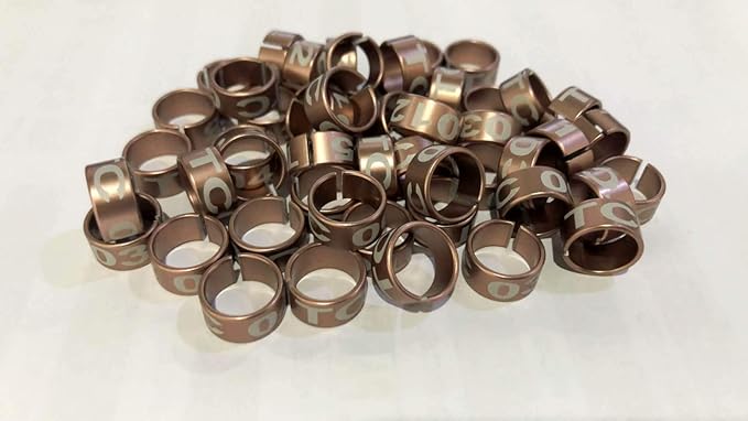 100pcs Open Closed Metal Bird Rings 2mm-14mm Parrot Leg Bands Pigeon Chicks Bantam Poultry (Clip Aluminium Rings)