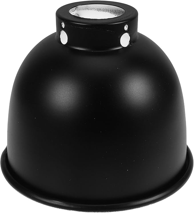 Reptile Heat Lamp Shade and Reflective Dome, 5.5-Inch Metal Heat Lamp Cover for Terrarium Glass Enclosures, Reptile Heating Light Fixture for Lizards and Amphibians