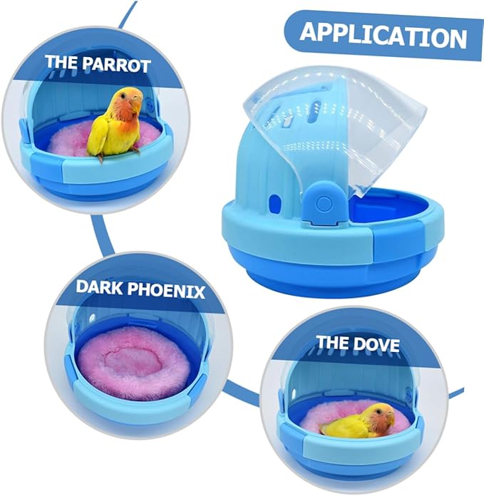 VANZACK Lightweight Handheld Parrot for Pet Birds Portable Travel Carrier Case for Easy Outdoor Use and Nest