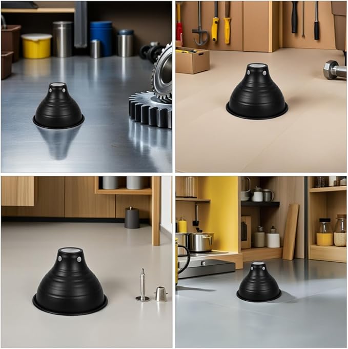 SOLUSTRE 2pcs Reptile Dome Lamp Cover 5.5 Inch Black Exterior White Interior Heat Lamp Reflector for Terrarium Basking Habitat Lighting Accessories