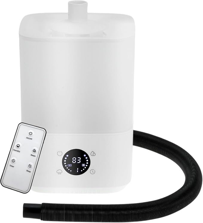 4L Reptile Fogger Mister, Efficient Humidifier Set with Remote Control, Reptile Humidifier for Proper Moisture Control, White, 1 Set