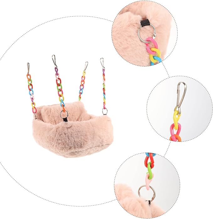iplusmile Accessory Sleeping Squirrel Pig Resting Warm Cave Bedding Hut Comfortable Hammock Hanging Habitat House Pet Cage Rat Small Toys Glider Ferret Accessories Animal Beds Hideout