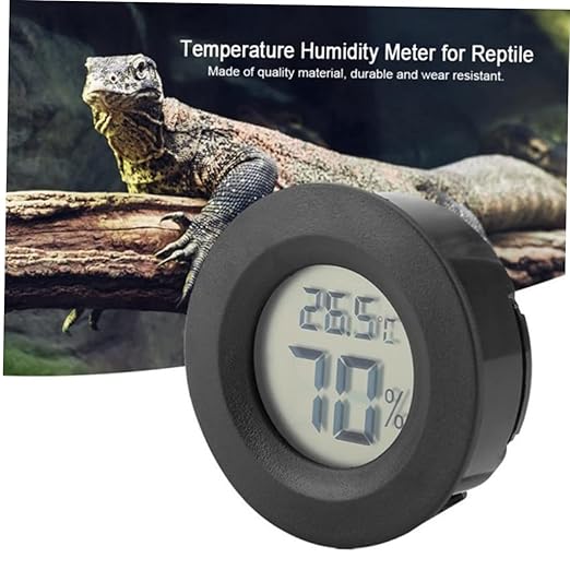 4pc Digital Thermometer and Hygrometer for Snake Lizard Tank Reptile Pet Box Humidity Indoor Temperature Humidity Monitor Portable and Compact