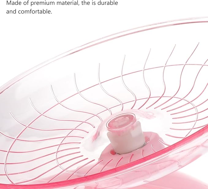 DOITOOL Non Run Disc Exercise Wheel for Hamsters Hedgehogs Small Pets 7.1 Inch Quiet Portable Pet Exercise Toy for Healthy Activity and Nail Training