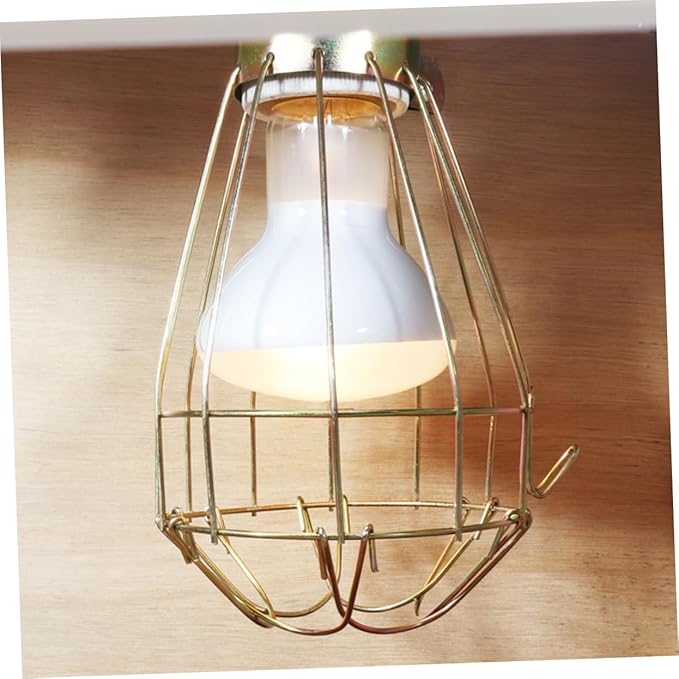 FOMIYES 3pcs Vintage Iron Reptile Pet Heat Lamp Cover Turtle Lampshade Aquarium Decor