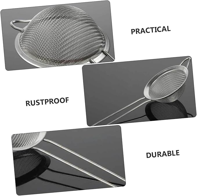 2PCS Lizard Dung Sieve Shovel Sturdy Reptiles Sand Filtering Scoop Fine Mesh Suitable for Terrarium Cleaning and Excrement Removal