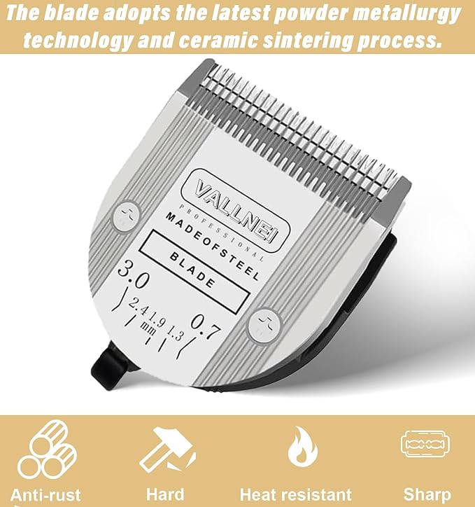 5-in-1 Replacement Clipper Blade, Detachable & Adjustable Dog Grooming Blade Compatible with Wahl Arco, Bravura, Chromado, Creativa, Figura, Motion & SuperGroom (2 Pack)
