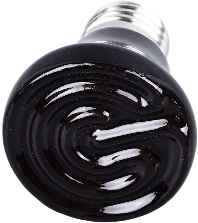 Ceramic Heat Emitter, Reptile Heat Bulbs, No Light Emitting Heat Bulbs, for Amphibian Terrarium, Bearded Dragon Lizard Snake Turtle, Brooder Coop Incubating Chicken (100w)